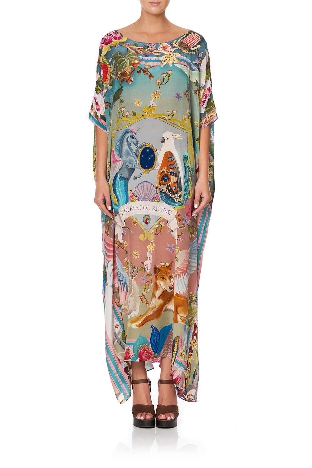 ROUND NECK KAFTAN LETS TAKE A TRIP