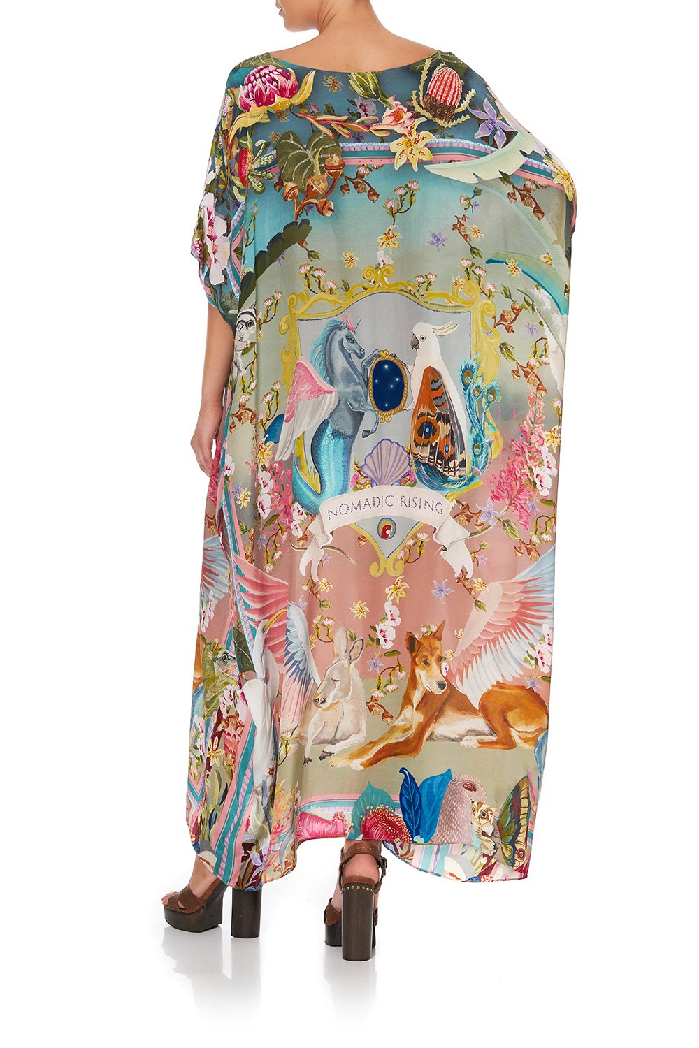 ROUND NECK KAFTAN LETS TAKE A TRIP