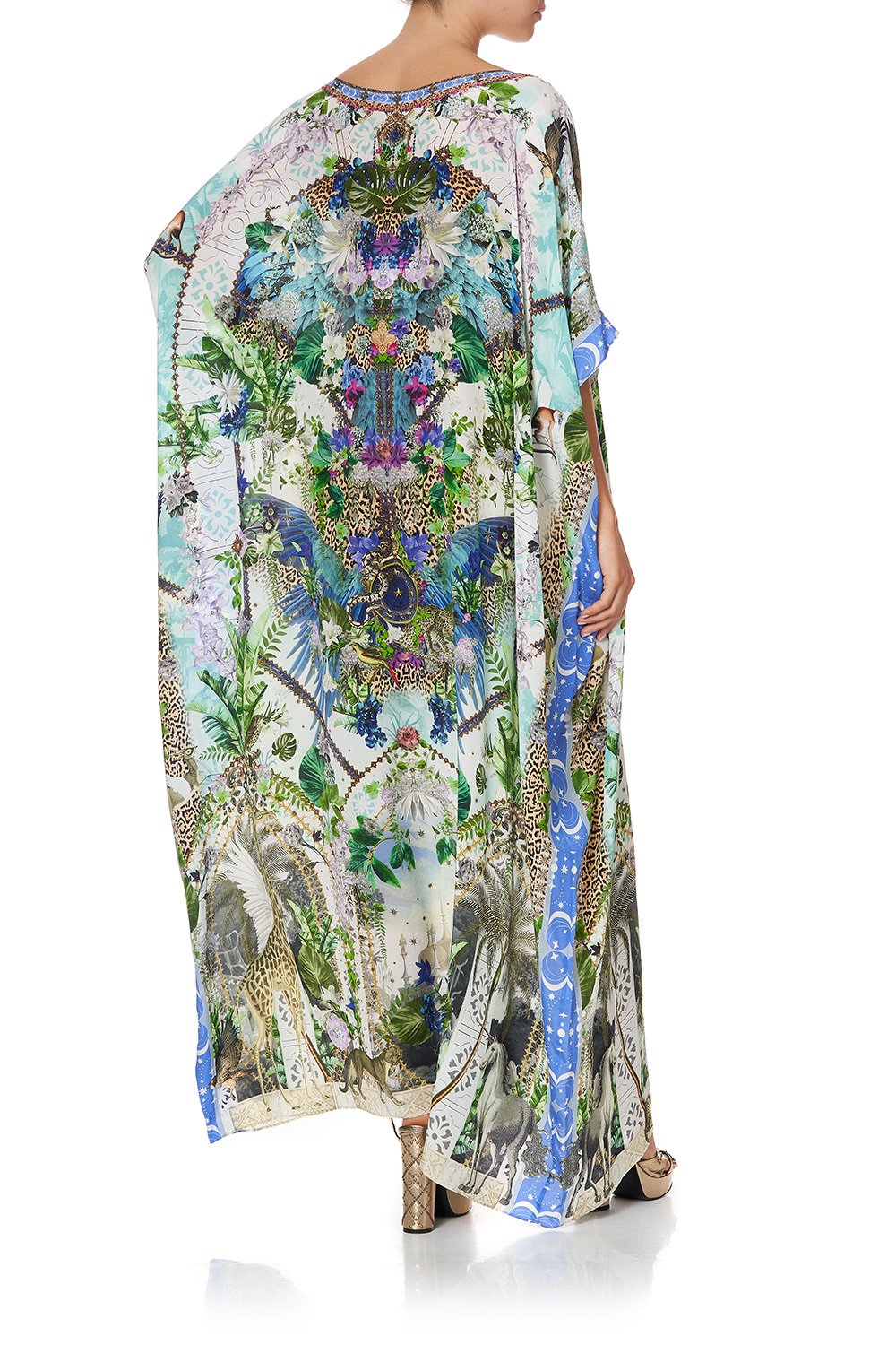 ROUND NECK KAFTAN MOON GARDEN