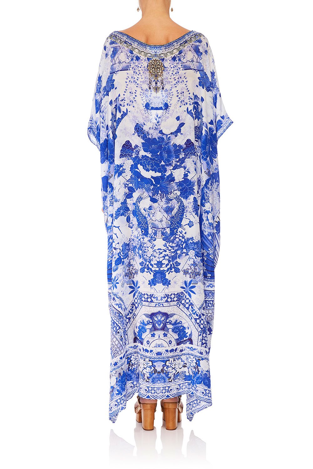 CAMILLA ROUND NECK KAFTAN THE FAN SEA