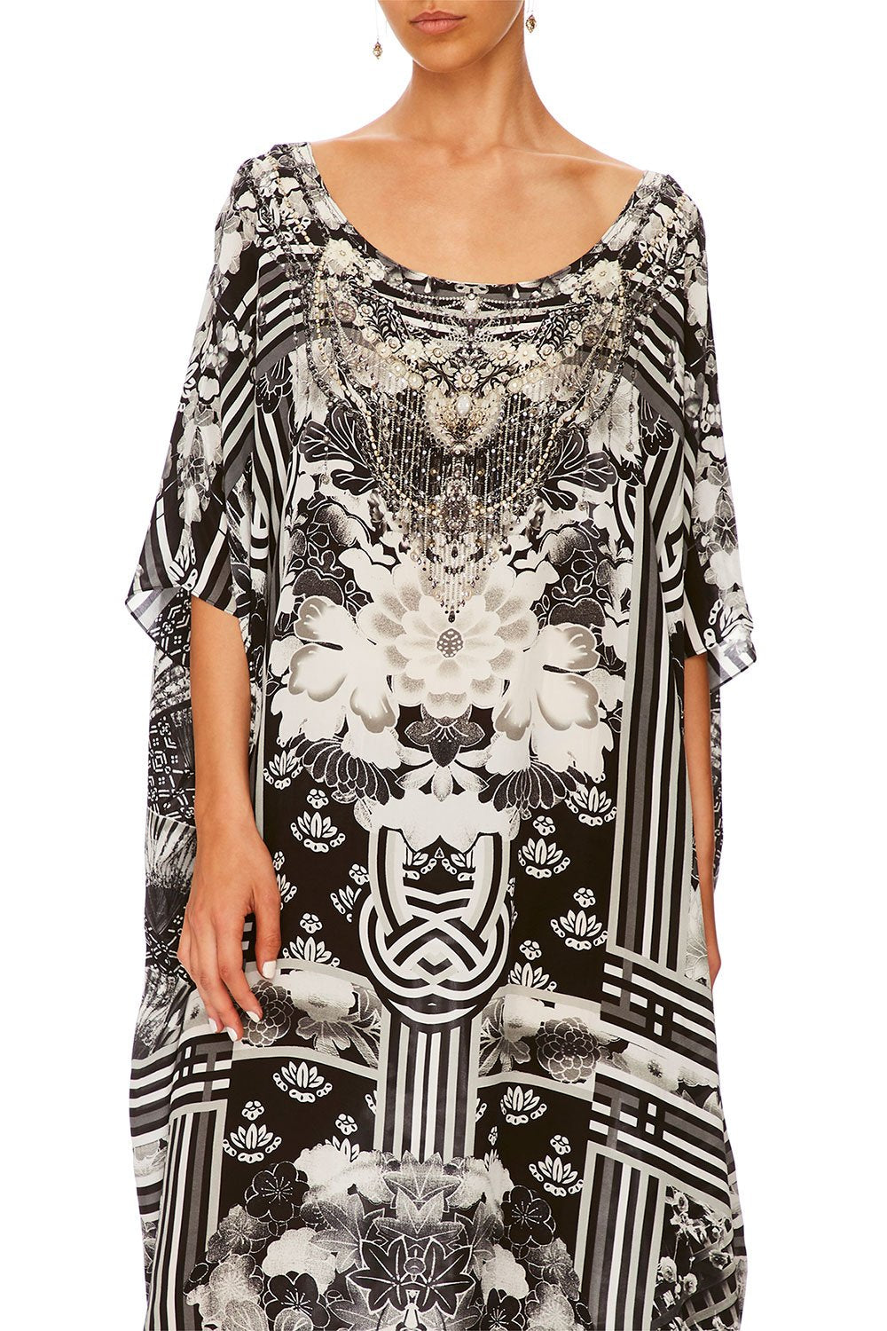 CAMILLA WILD MOONCHILD ROUND NECK KAFTAN