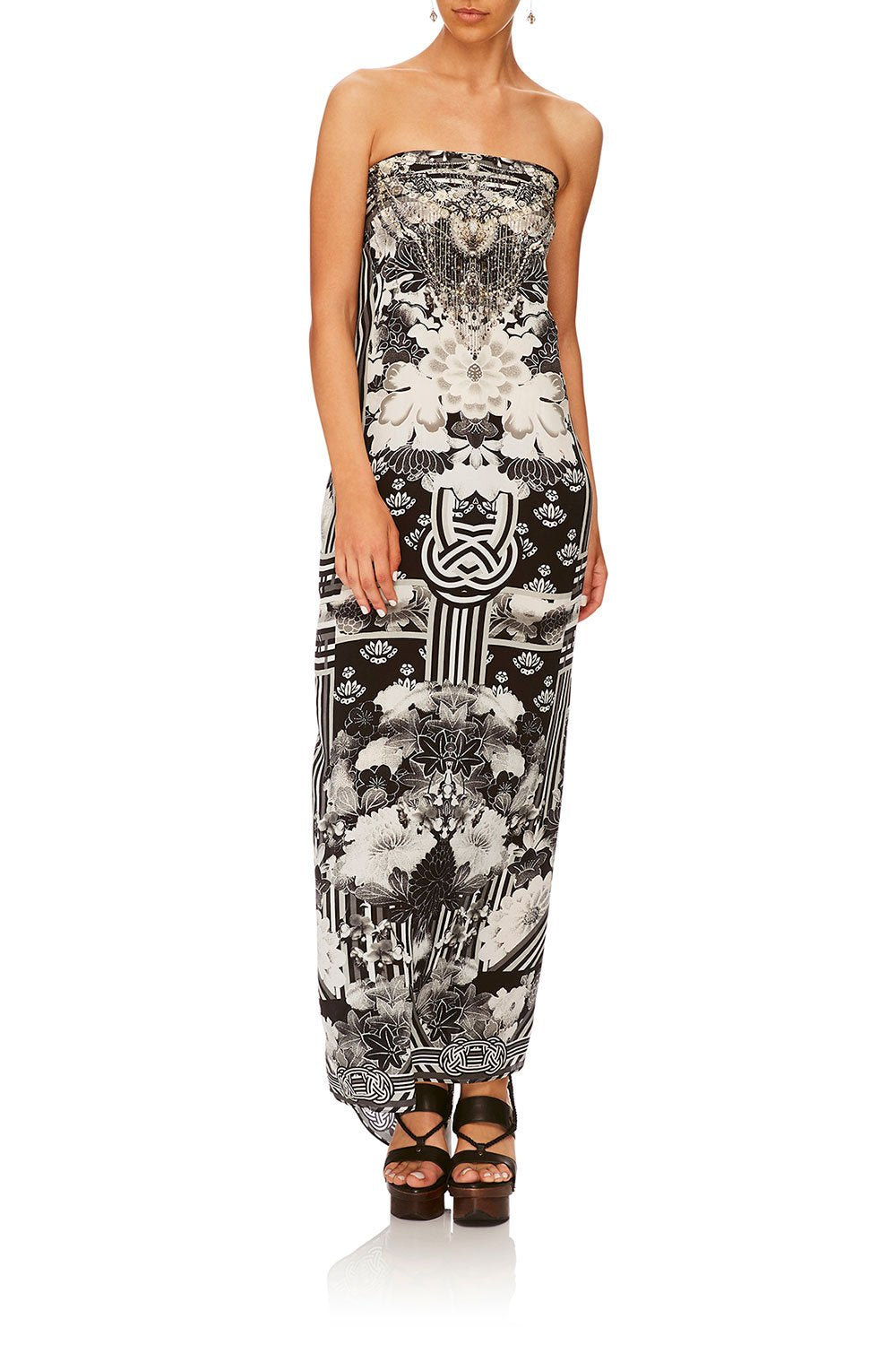 CAMILLA WILD MOONCHILD ROUND NECK KAFTAN