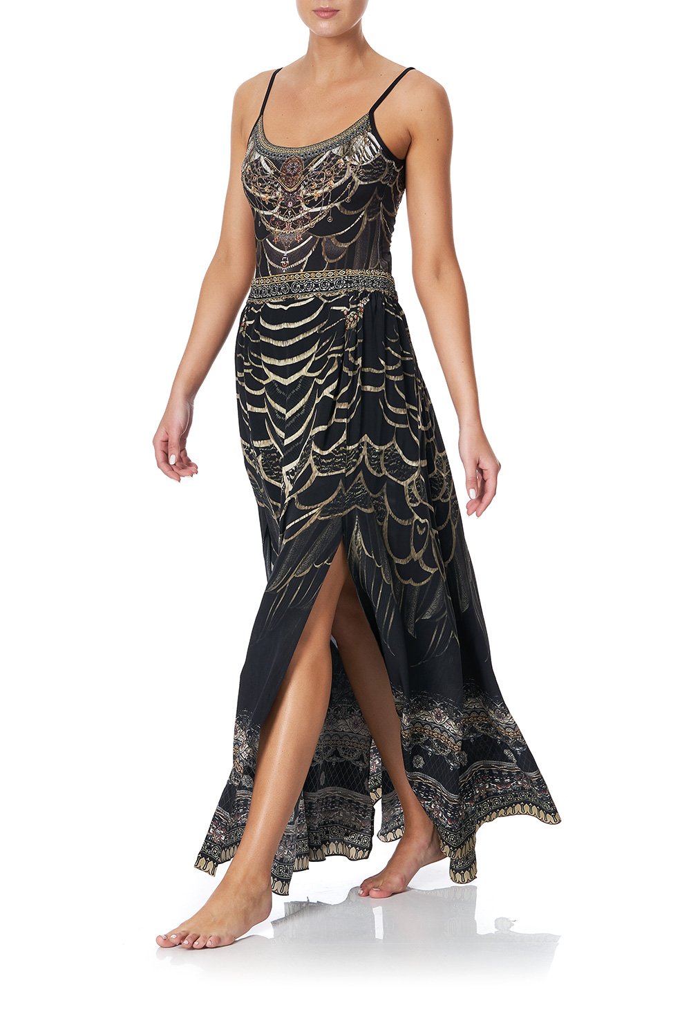 ROUND NECK ONE PIECE UNDER A FULL MOON