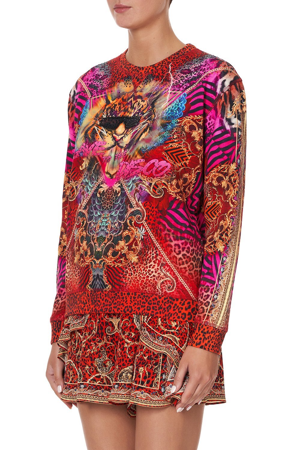 ROUND NECK SWEATER SLAVE TO THE RHYTHM