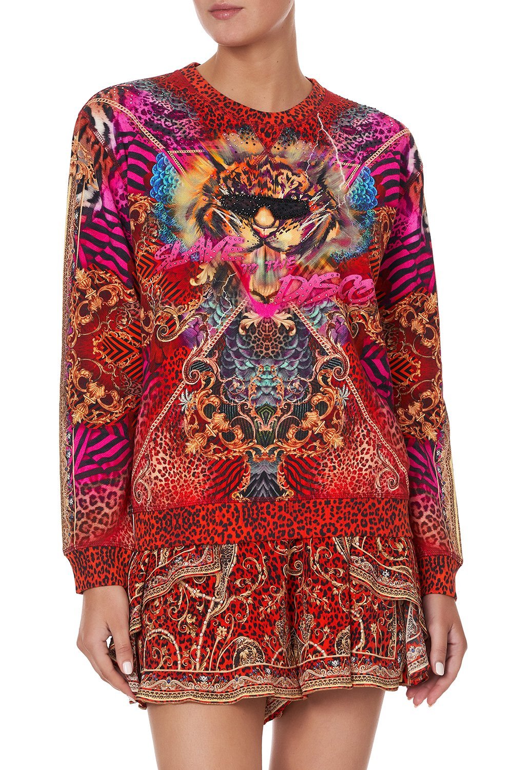 ROUND NECK SWEATER SLAVE TO THE RHYTHM