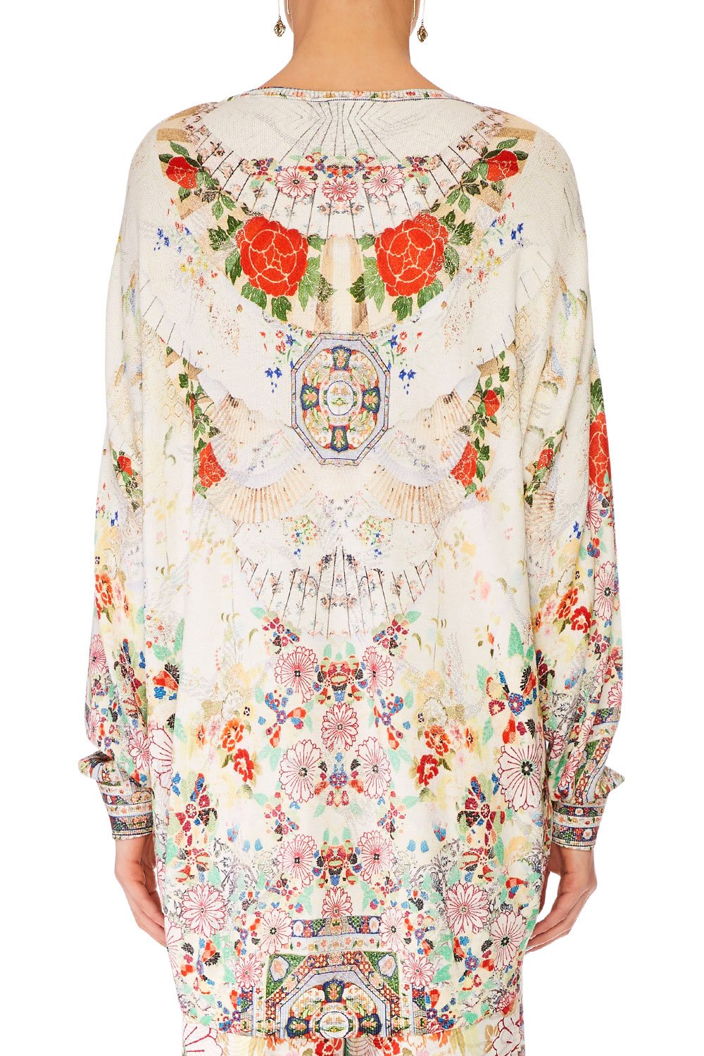 CAMILLA ROUNDED V NECK KNIT W/ BELL SLEEVE TIME AFTER TIME