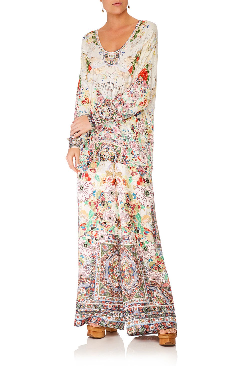 CAMILLA ROUNDED V NECK KNIT W/ BELL SLEEVE TIME AFTER TIME