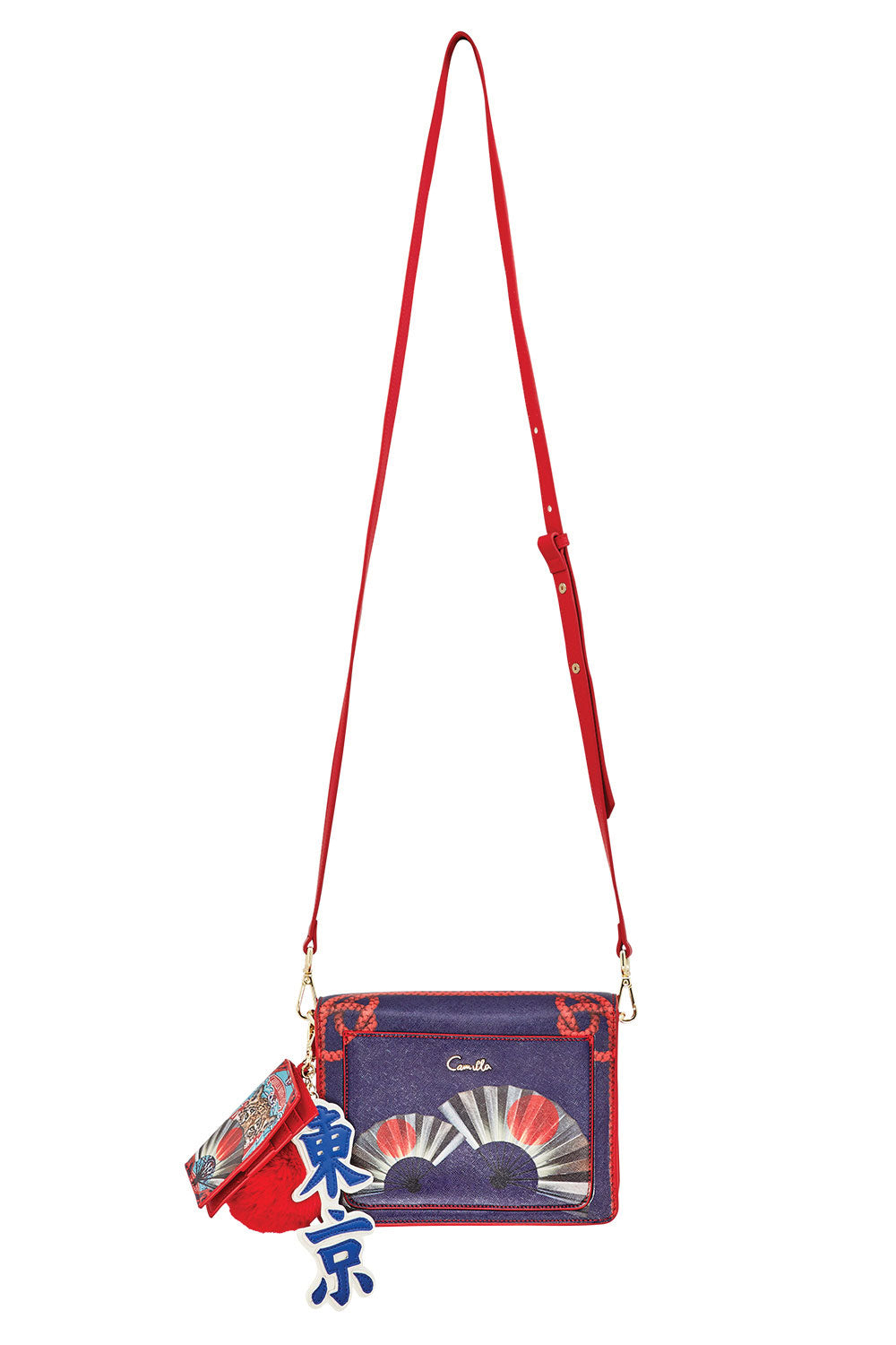 CAMILLA LEOPARD WITH LOVE SAFFIANO CROSS BODY BAG