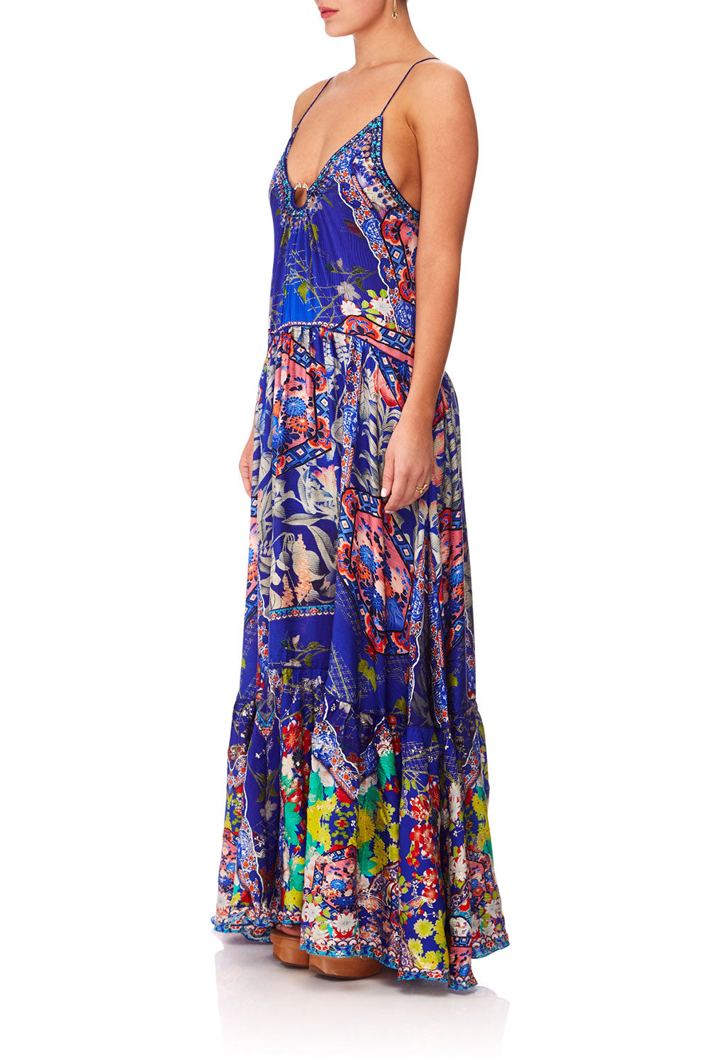 CAMILLA SATURN SISTER U-RING MAXI DRESS
