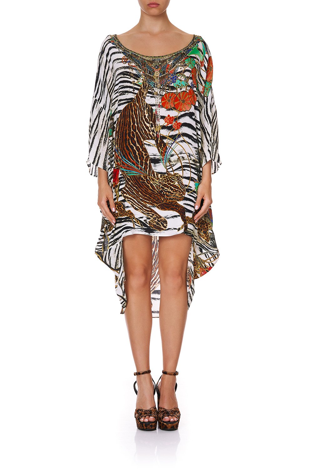 SCOOP BACK HEM DRESS COSMIC CONFLICT