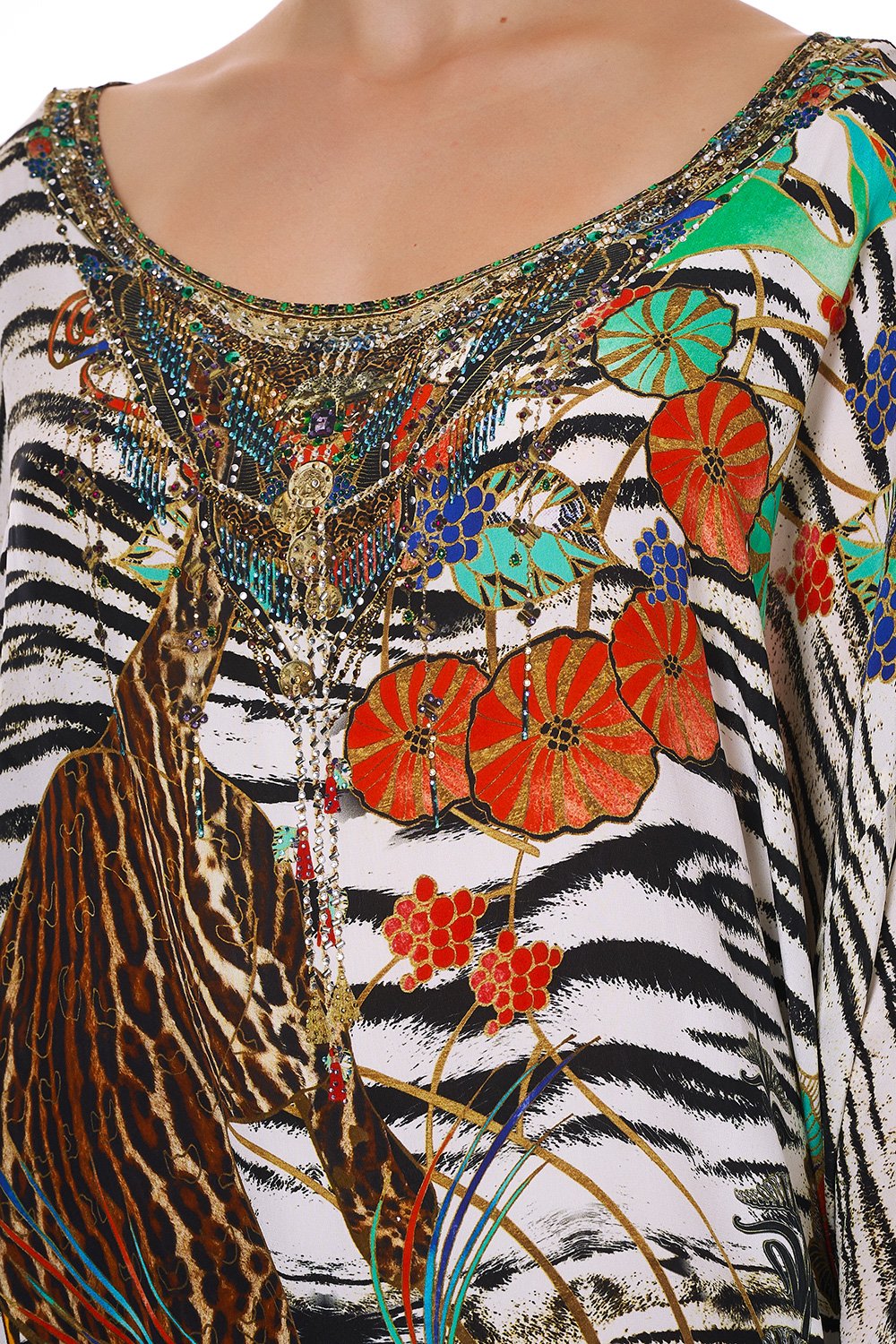 SCOOP BACK HEM DRESS COSMIC CONFLICT