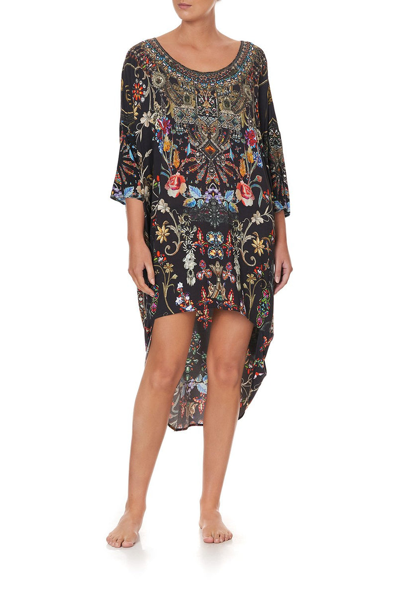 SCOOP BACK HEM DRESS LIGHT MY FIRE