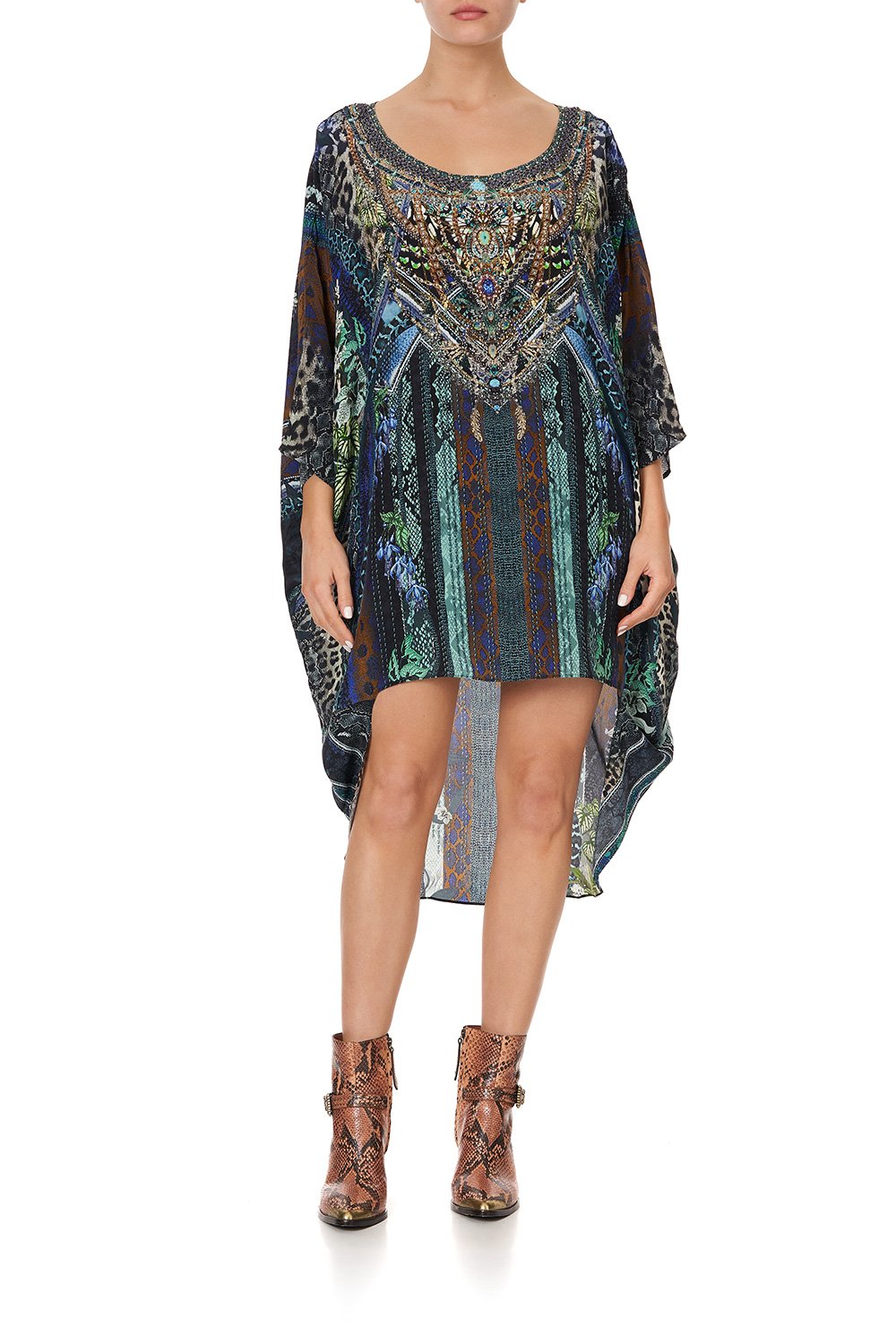 SCOOP BACK HEM DRESS KOMODO QUEEN