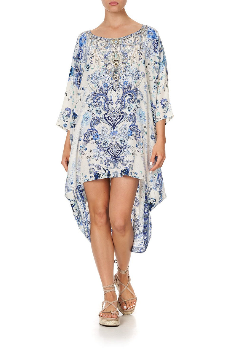 SCOOP BACK HEM DRESS