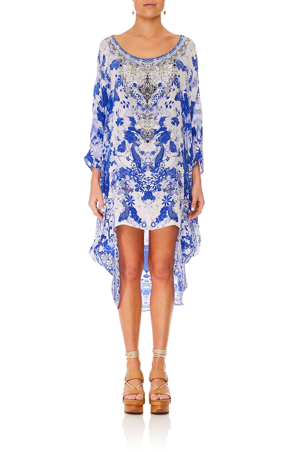 CAMILLA SCOOP BACK HEM DRESS THE FAN SEA