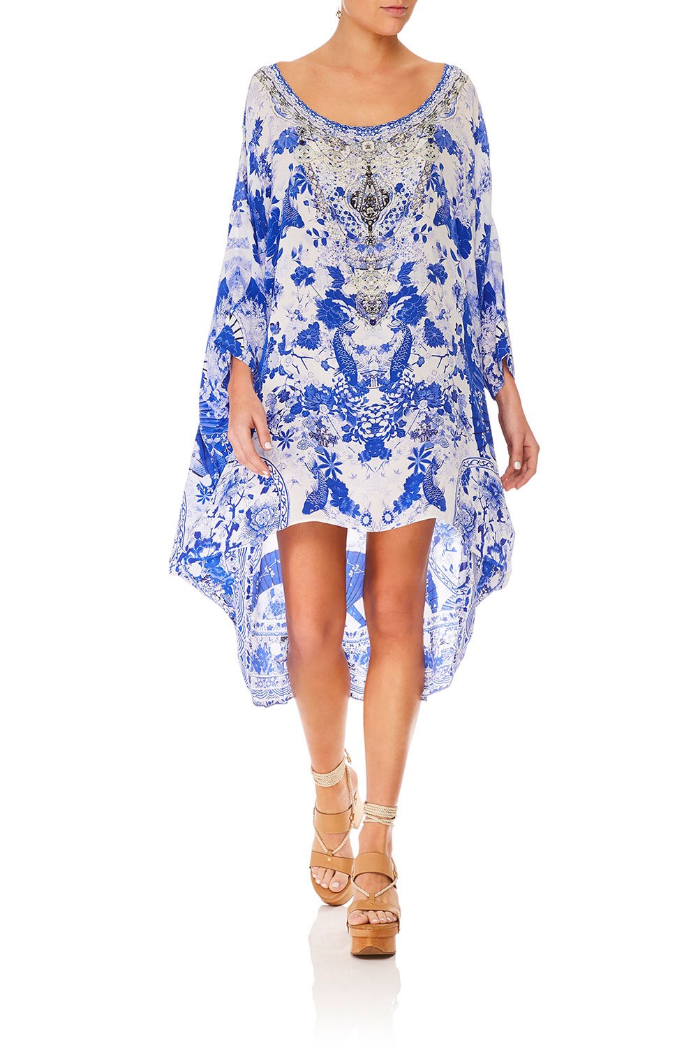 CAMILLA SCOOP BACK HEM DRESS THE FAN SEA