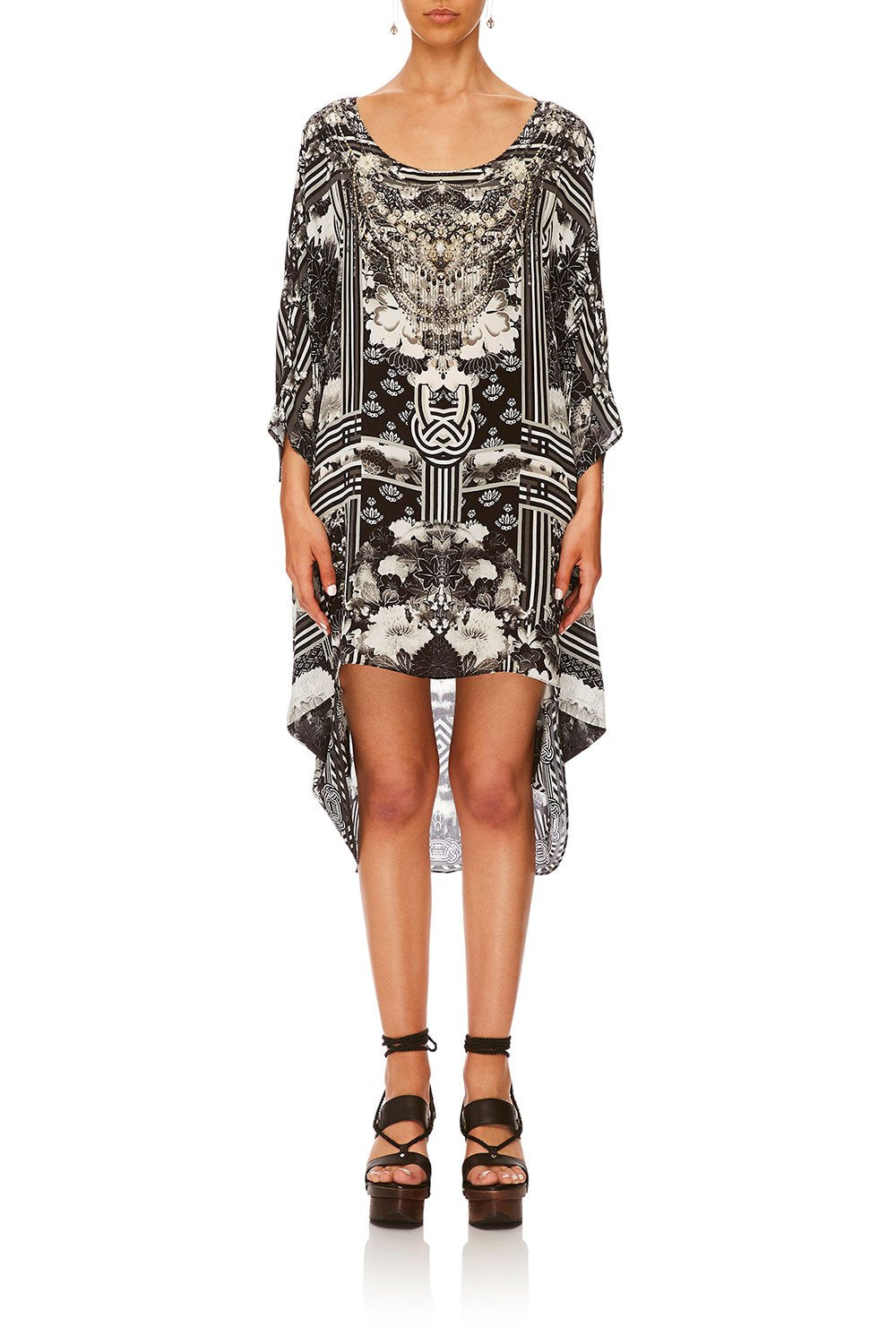 CAMILLA WILD MOONCHILD SCOOP BACK HEM DRESS