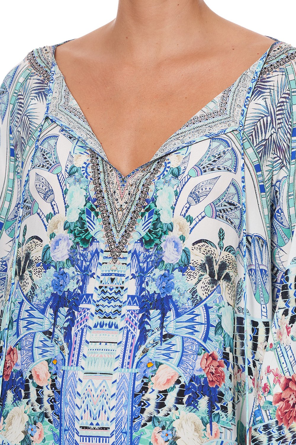 SHAPED HEM SHORT KAFTAN WINGS OF LUXOR