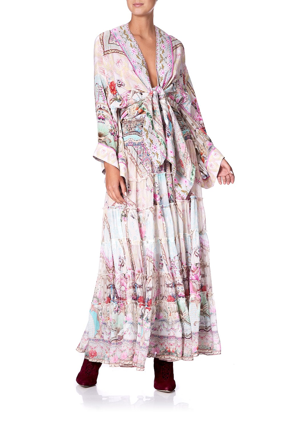 SHEER TIERED CIRCLE SKIRT CAROUSEL MADEMOISELLE