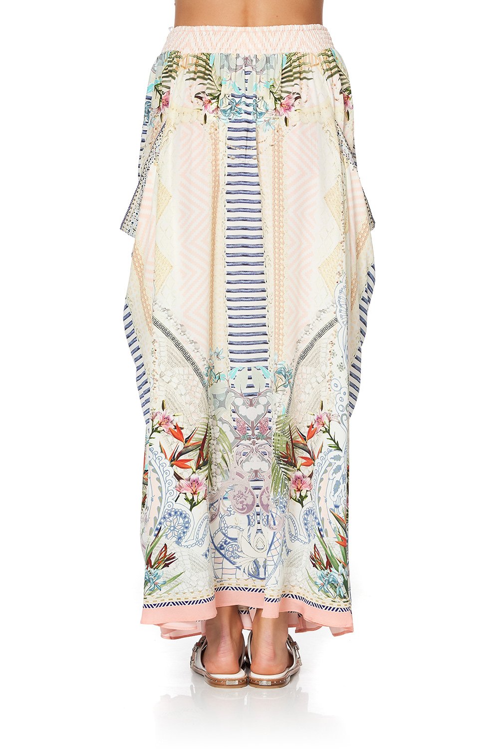 SHIRRED WAIST POCKET SKIRT BEACH SHACK