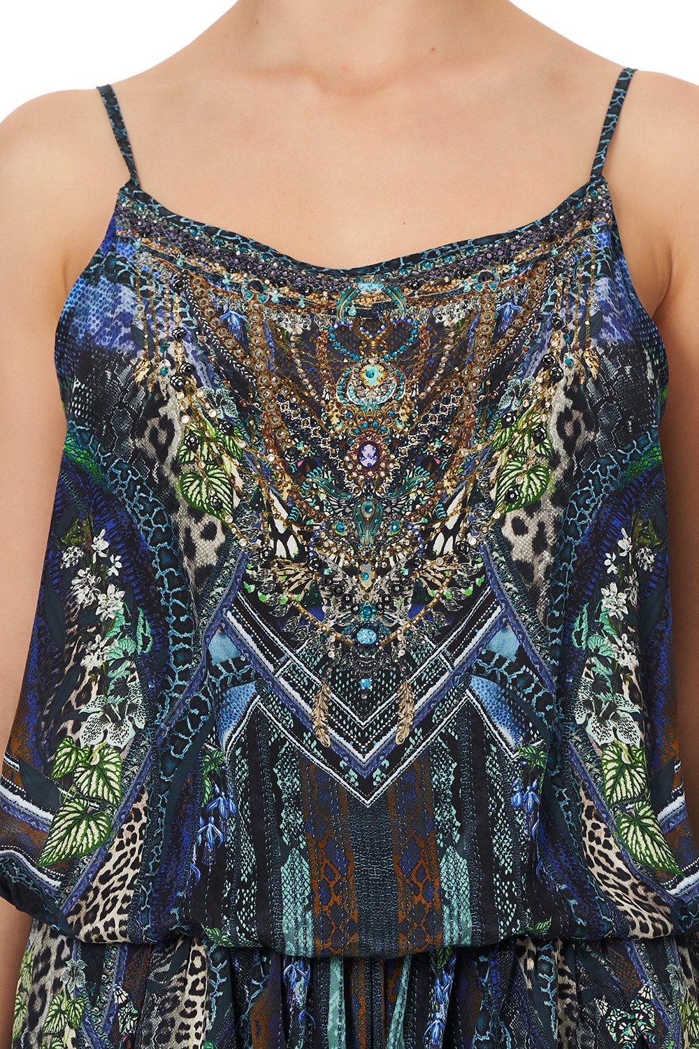 SHOESTRING STRAP PLAYSUIT KOMODO QUEEN