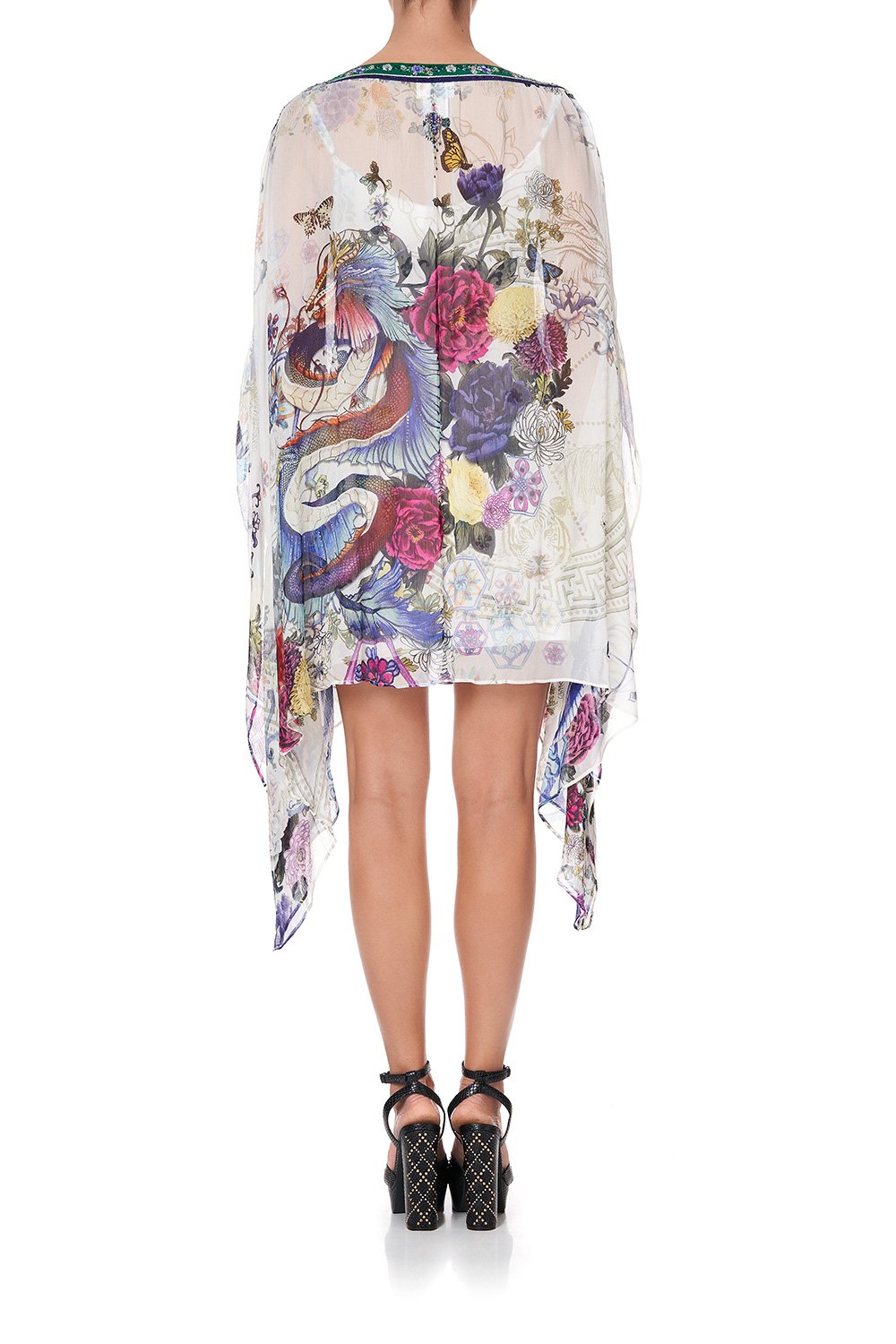 SHORT DRESS WITH BOAT NECKBAND GENTLE MOON