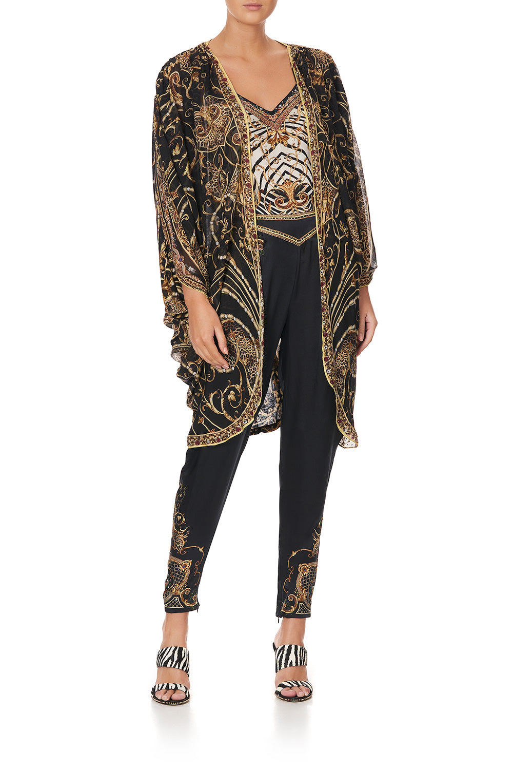 SHORT GATHERED LAYER WITH DRAPED SHOULDER STUDIO 54