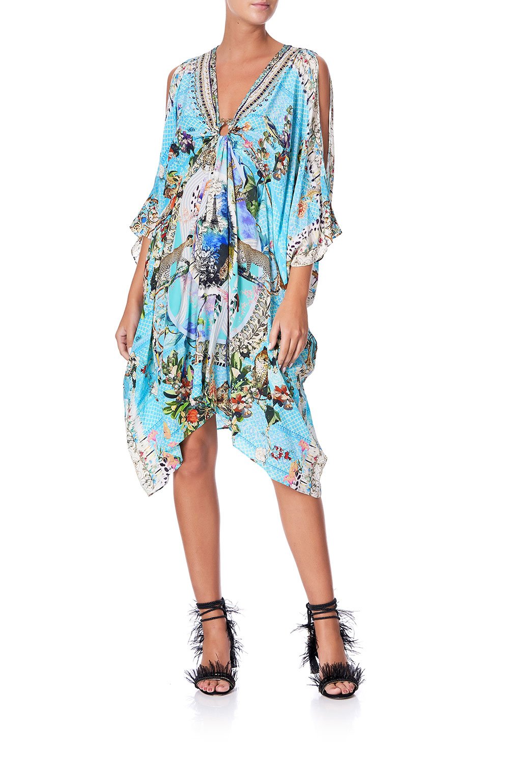SHORT KAFTAN WITH HARDWARE GIRL FROM ST TROPEZ