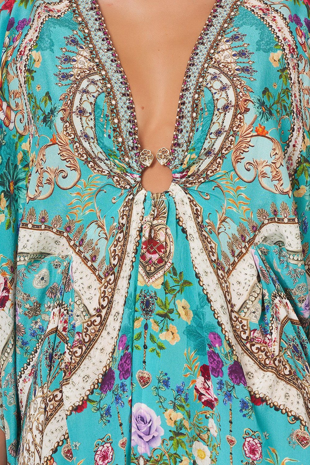 SHORT KAFTAN WITH HARDWARE A SONNET FOR SATINE