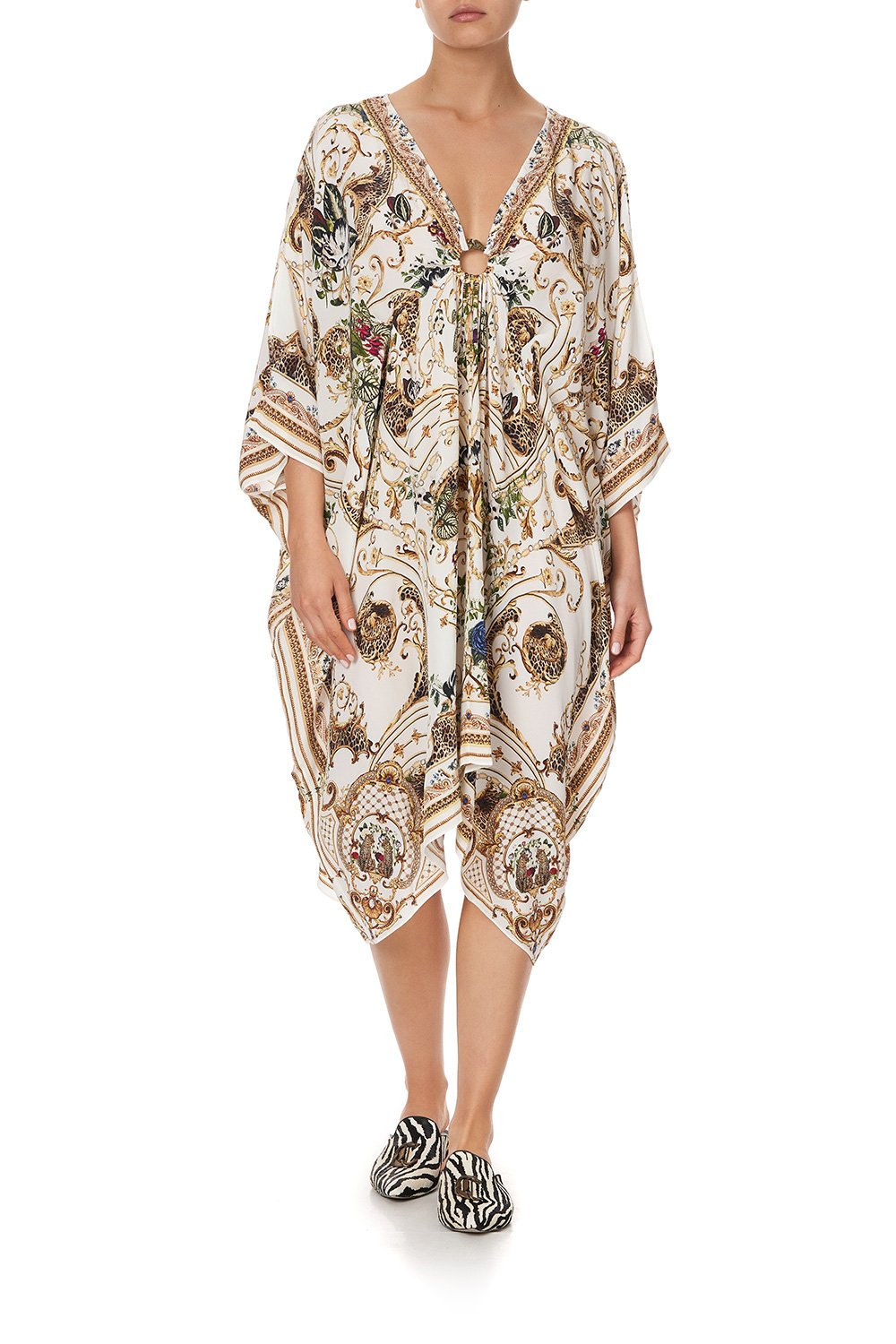 SHORT KAFTAN WITH HARDWARE NIGHT WAITING FOR DAY