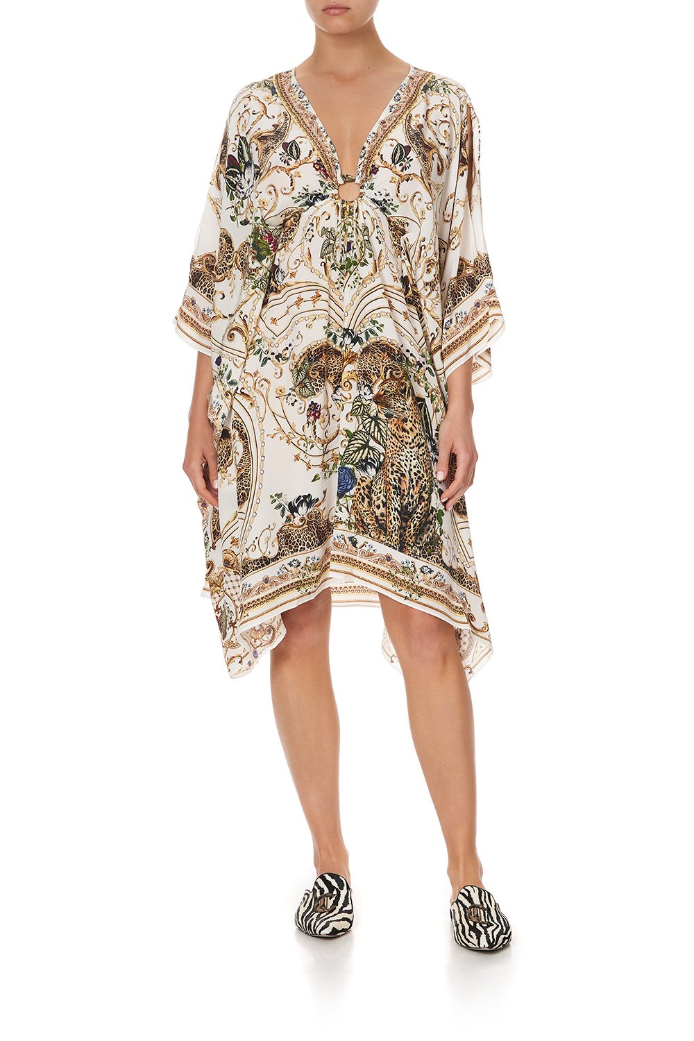 SHORT KAFTAN WITH HARDWARE NIGHT WAITING FOR DAY