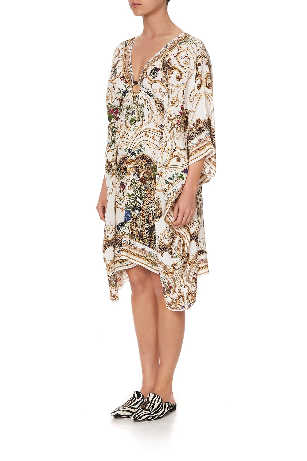 SHORT KAFTAN WITH HARDWARE NIGHT WAITING FOR DAY