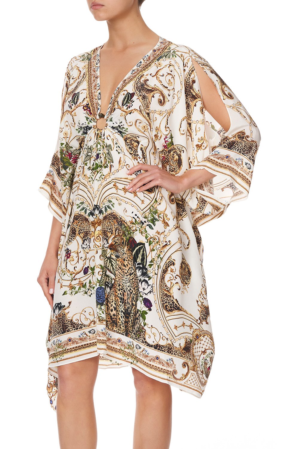 SHORT KAFTAN WITH HARDWARE NIGHT WAITING FOR DAY