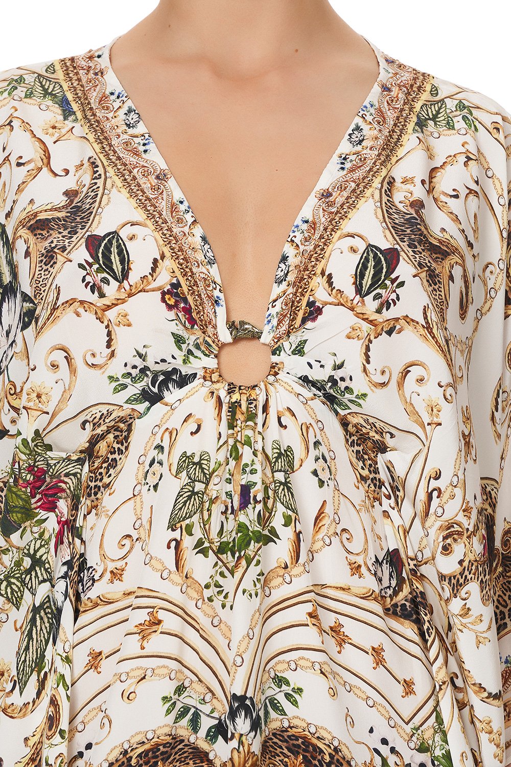 SHORT KAFTAN WITH HARDWARE NIGHT WAITING FOR DAY