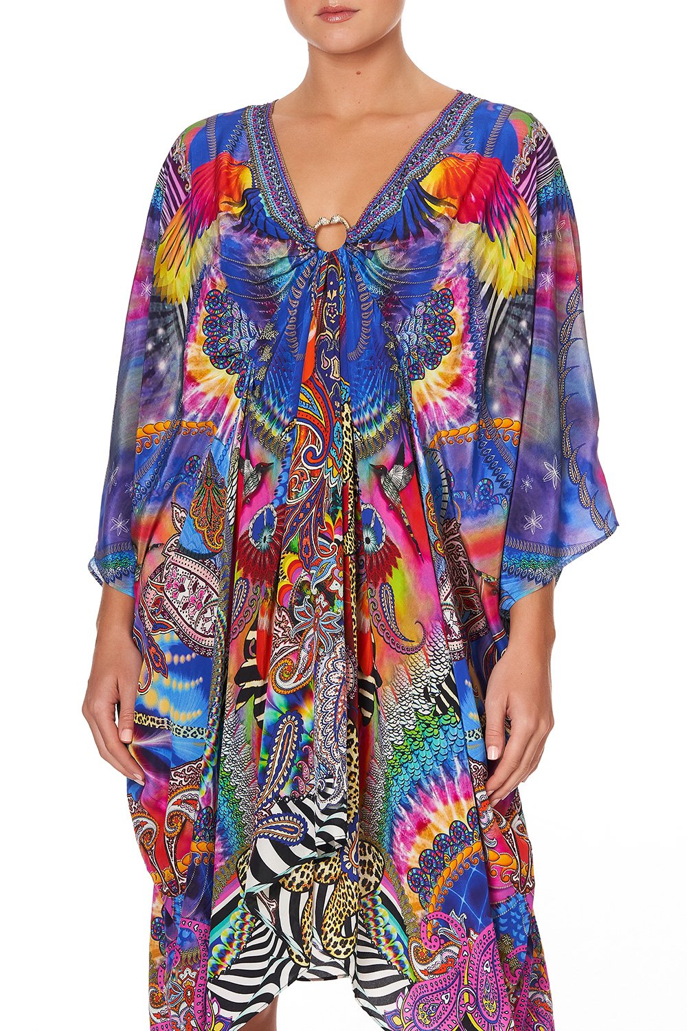 SHORT KAFTAN WITH HARDWARE PSYCHEDELICA