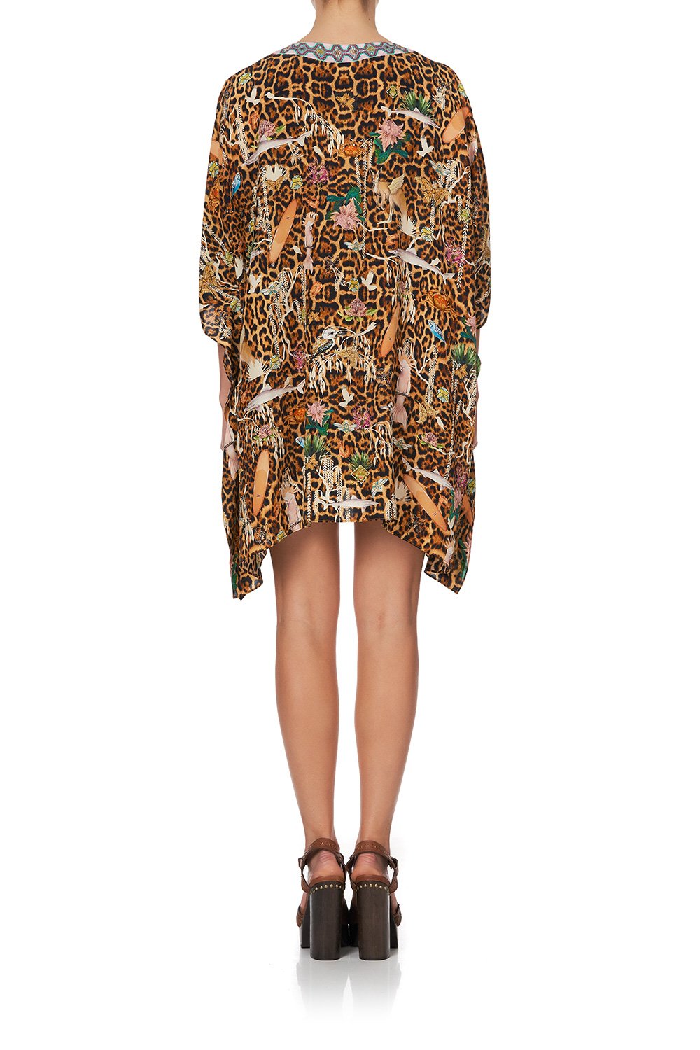 SHORT LACE UP KAFTAN FAUNA ELECTRO