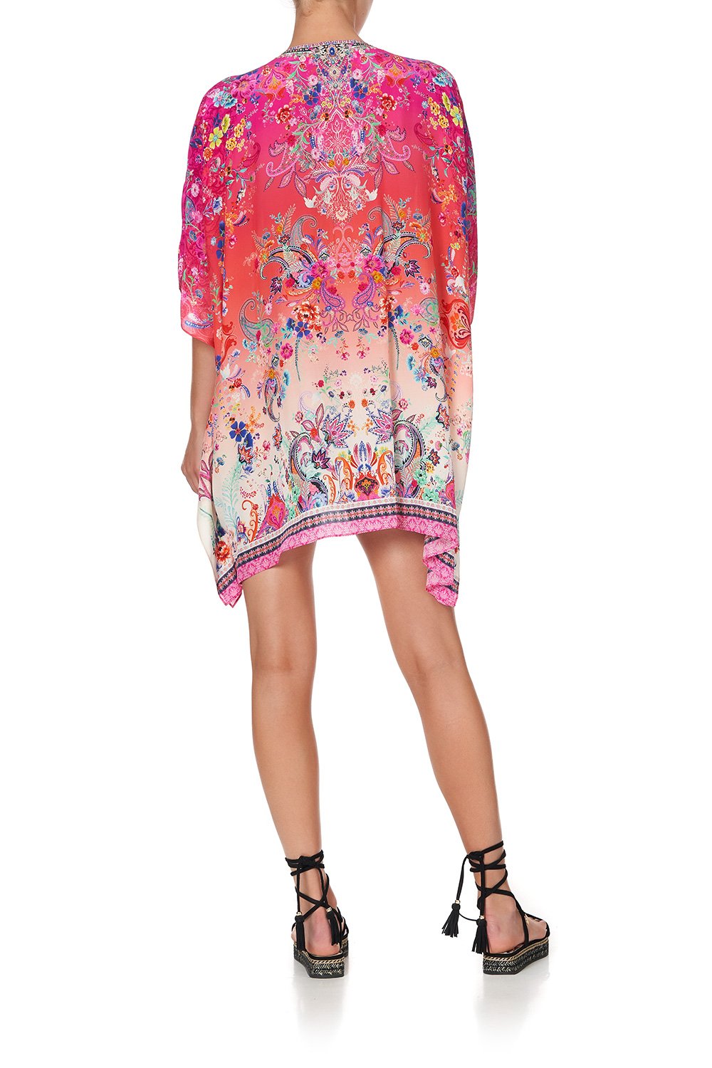 SHORT LACE UP KAFTAN FREE LOVE