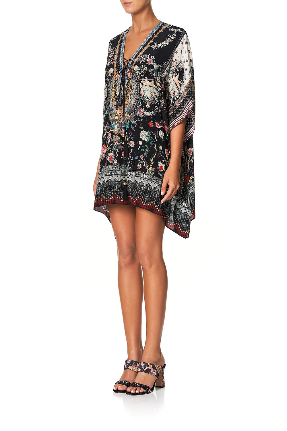 CAMILLA SHORT LACE UP KAFTAN HAUTE PROVINCIAL