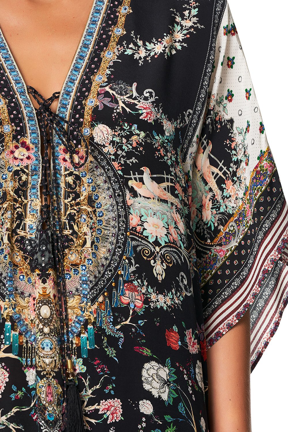 CAMILLA SHORT LACE UP KAFTAN HAUTE PROVINCIAL