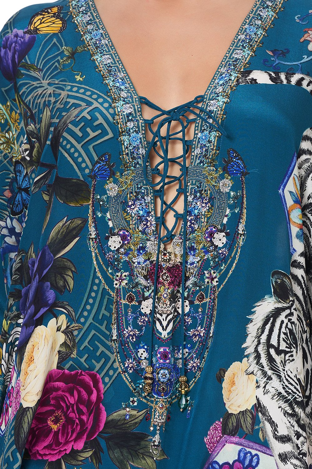 SHORT LACE UP KAFTAN LUNAR GAZING