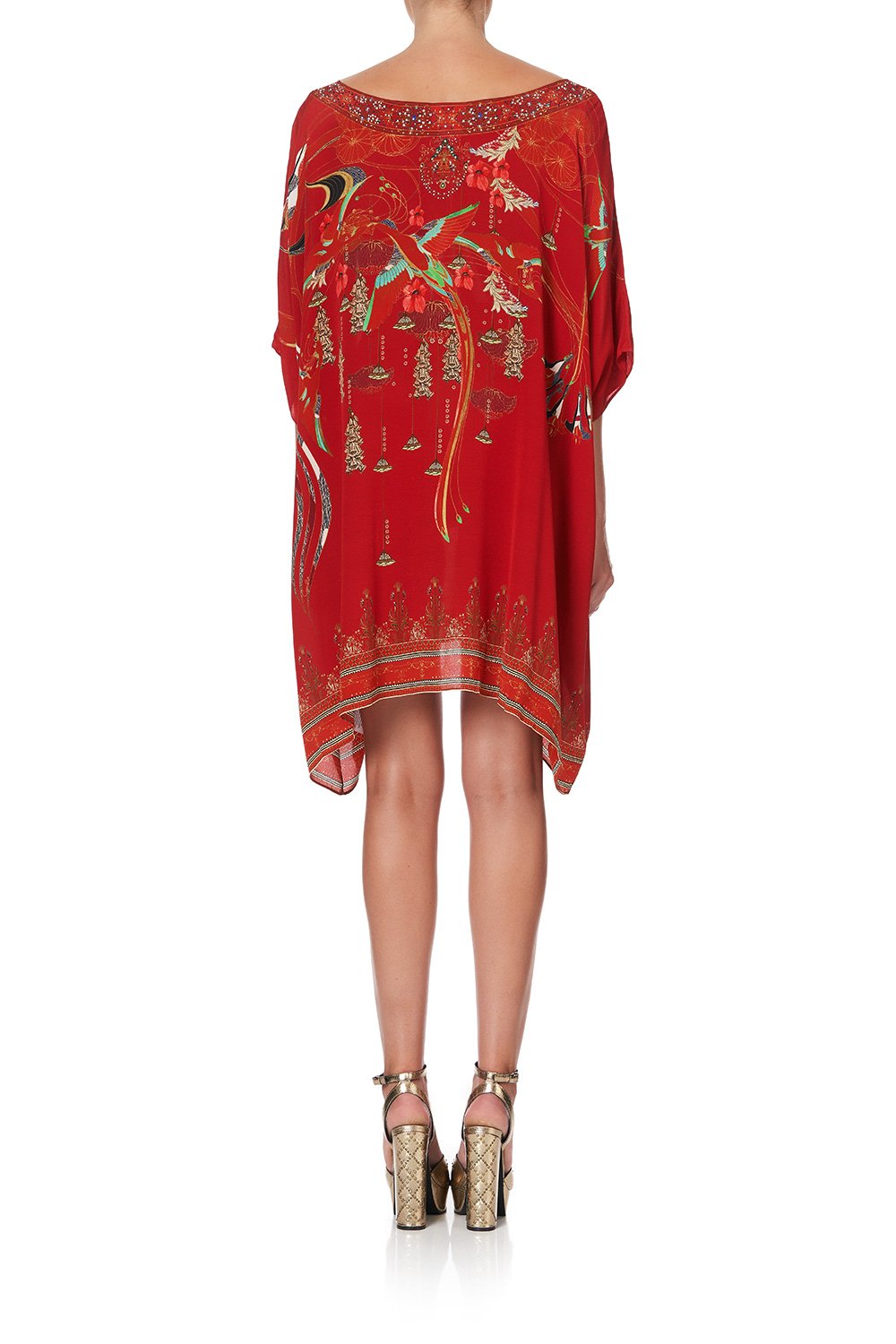 SHORT ROUND NECK KAFTAN FORBIDDEN FRUIT