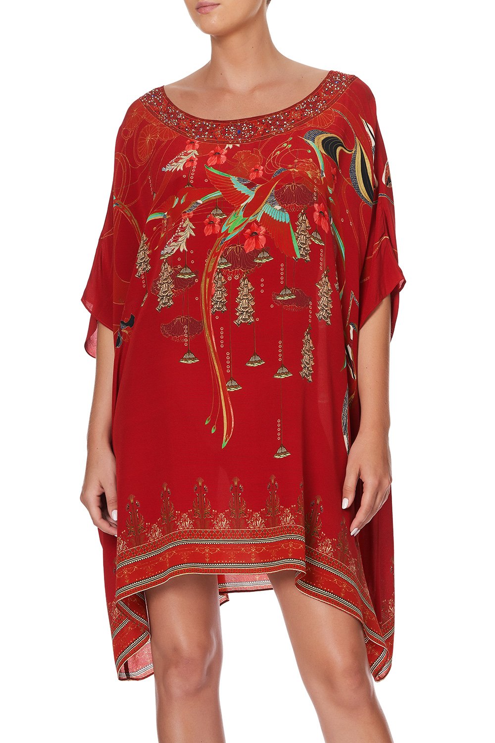 SHORT ROUND NECK KAFTAN FORBIDDEN FRUIT