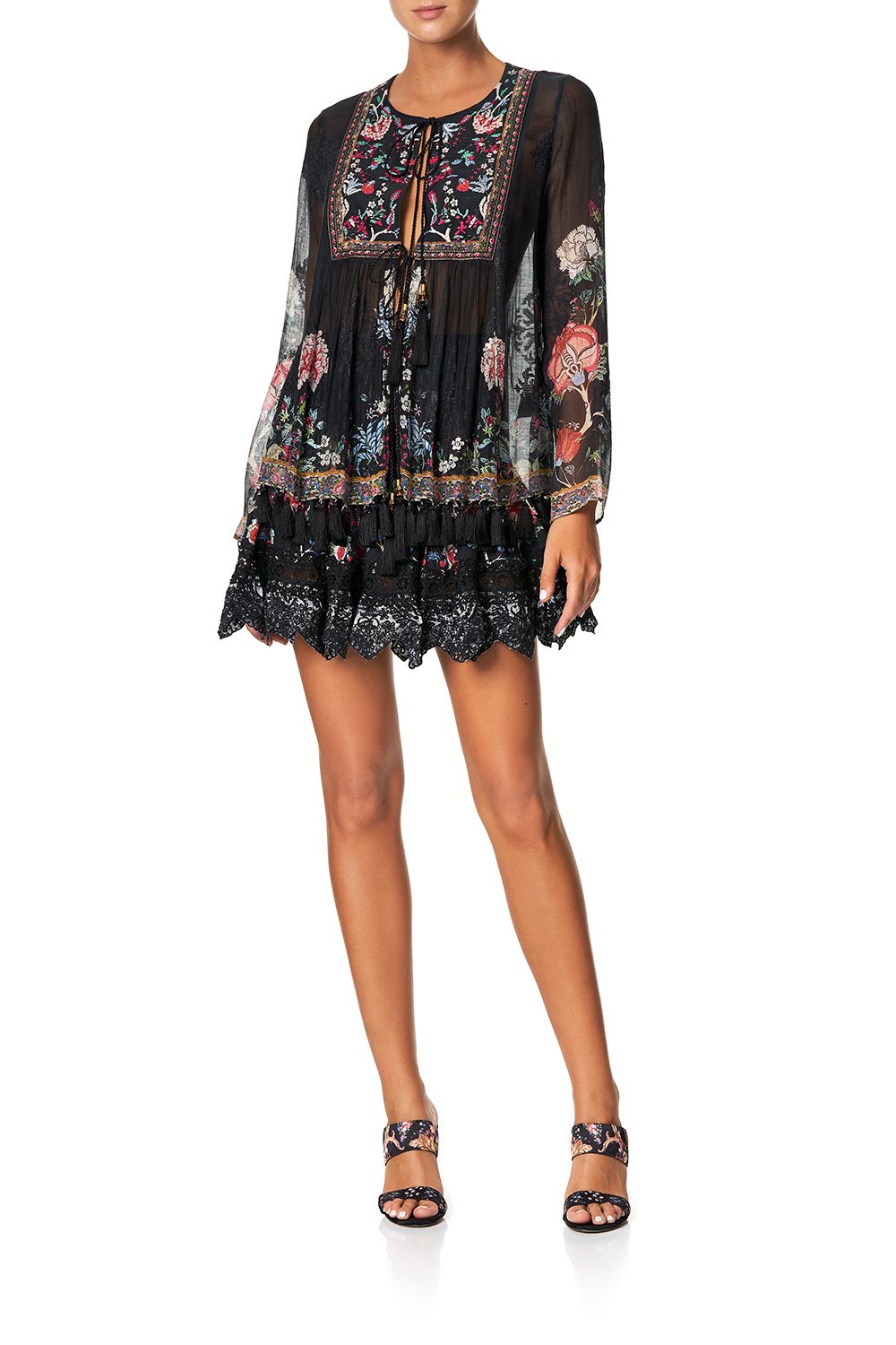 CAMILLA SHORT SHIRRED SKIRT HAUTE PROVINCIAL