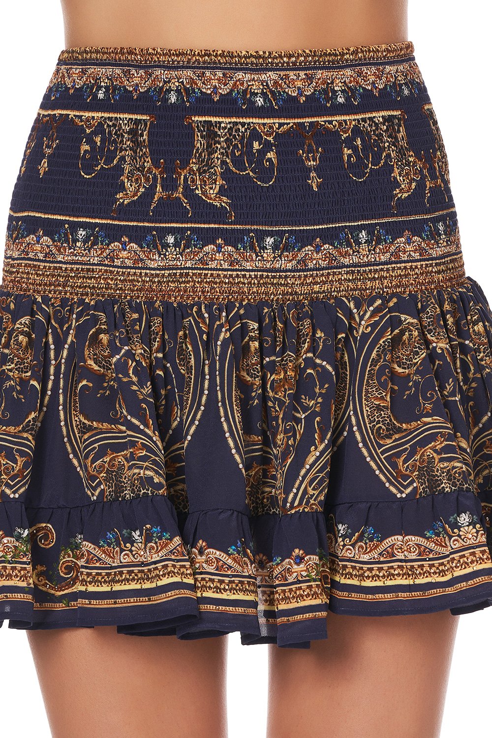 SHORT SHIRRED SKIRT SEVEN DAY WEEKEND