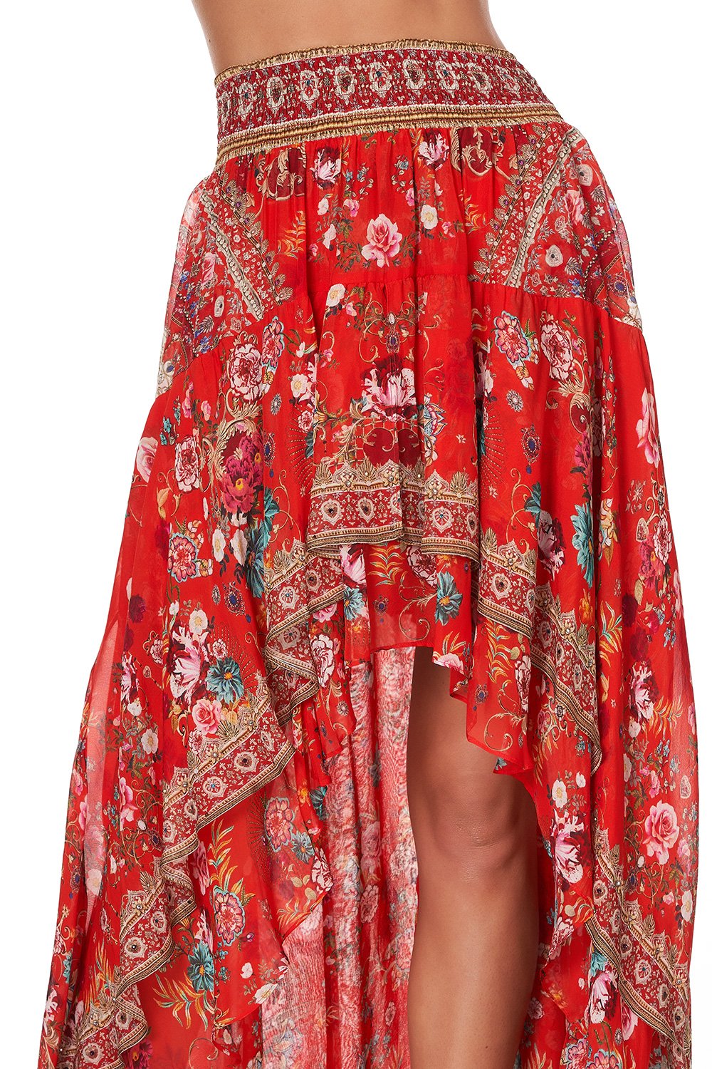 SKIRT WITH DOUBLE LAYER HEM CAMEOS CAN CAN