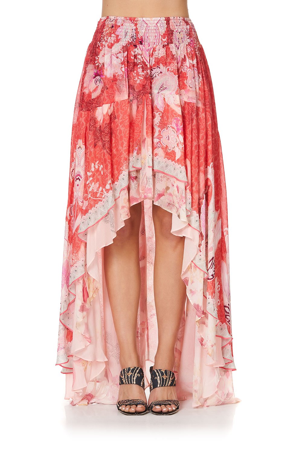 SKIRT WITH DOUBLE LAYER HEM PALACE MUSE