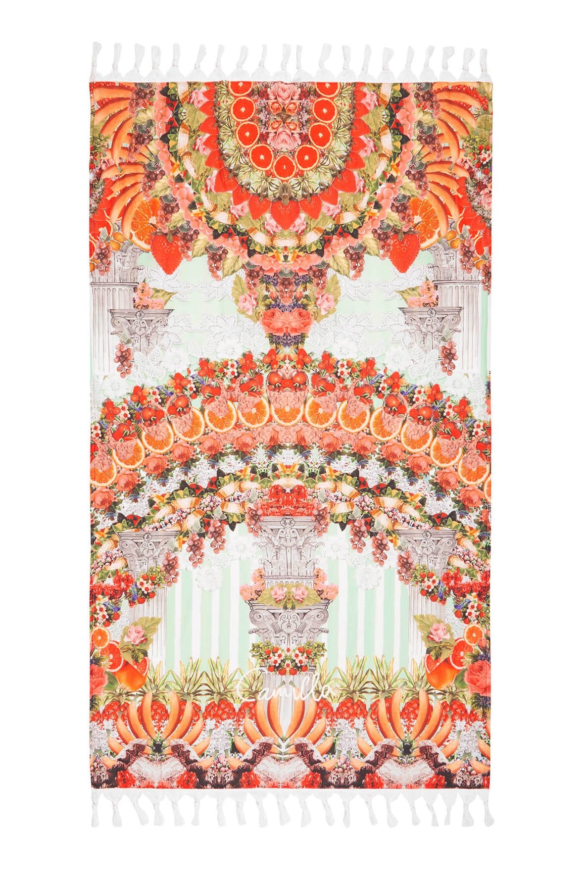 SLICE OF PARADISE RECTANGLE TOWEL W FRINGING