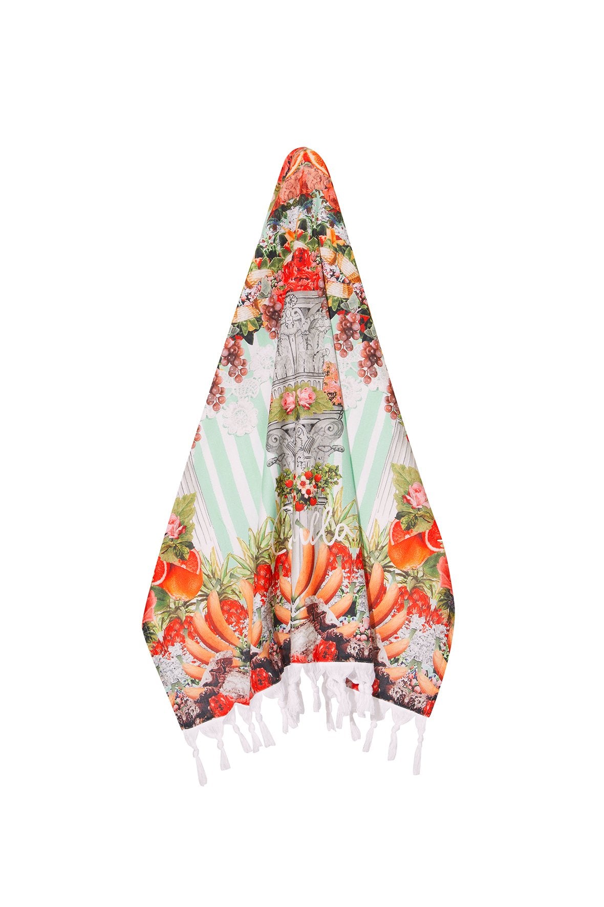 SLICE OF PARADISE RECTANGLE TOWEL W FRINGING