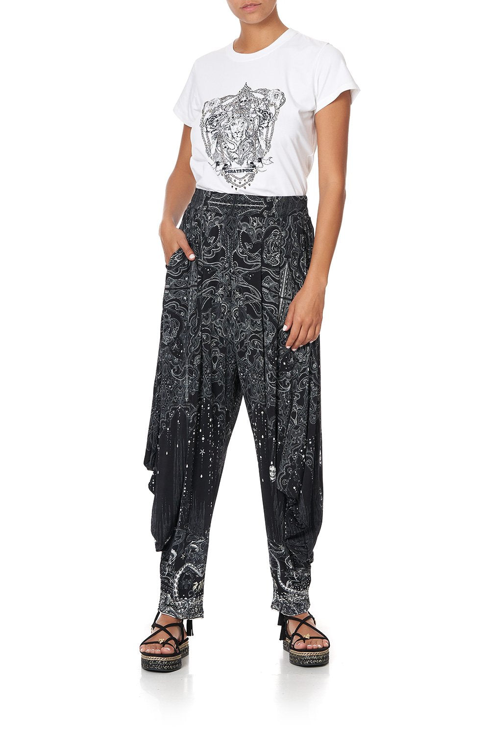 SLIM FIT ROUND NECK T-SHIRT MIDNIGHT PEARL