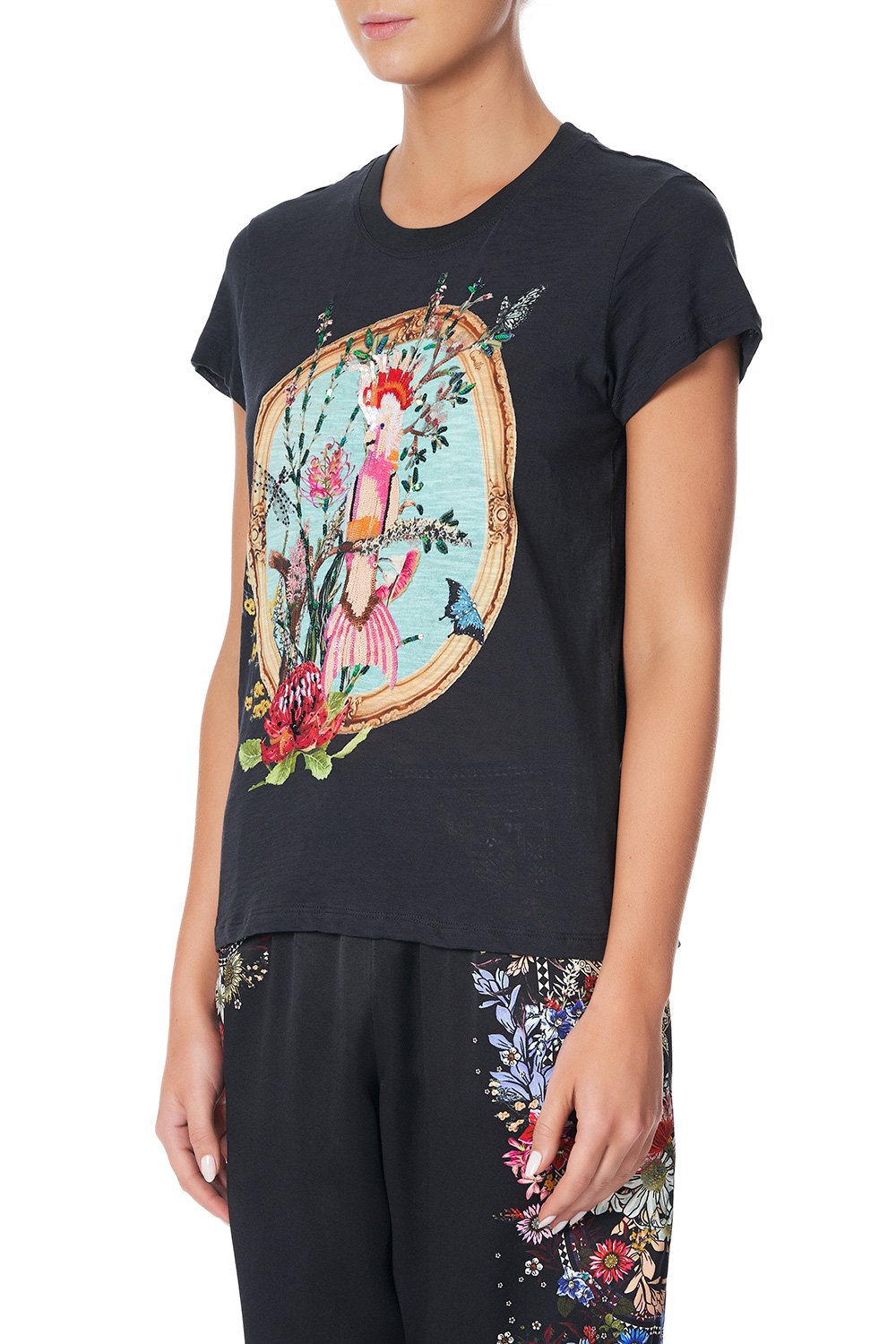 SLIM FIT ROUND NECK T-SHIRT MS MATILDA